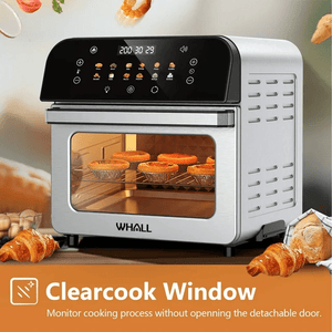 WHALL Air Fryer Oven – New 12QT Air Fryer with Touchscreen, 12 Pre - set Menus, Up to 95% Less Oil Usage and a Clear - view Window LABHAIRS® 