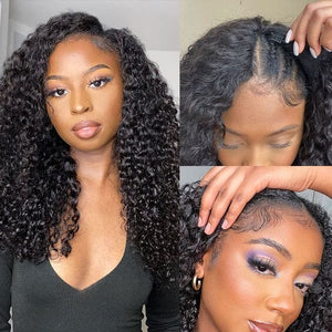 V Part Bouncy Curly High Thickness No Lace Beginner Friendly Wig LABHAIRS® 