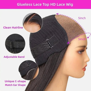 Undetectable Top Swiss HD Lace Ombre Brown Curly Human Hair Wig Apparel & Accessories > Clothing Accessories > Hair Accessories > Wigs > Lace Front Bob Wig LABHAIRS® 