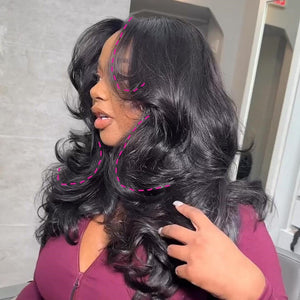 Labhairs Layered Natural Color 250% Density Top Swiss HD Lace Wig Apparel & Accessories > Clothing Accessories > Hair Accessories > Wigs > 5x5 Top Swiss HD Lace Closure Wig LABHAIRS® 