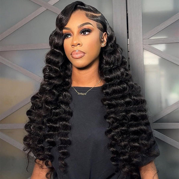 200% Density Loose Deep Wave 5x5 Glueless Undetectable Top HD Swiss Lace Wig Apparel & Accessories > Clothing Accessories > Hair Accessories > Wigs > 5x5 Top Swiss HD Lace Closure Wig LABHAIRS® 