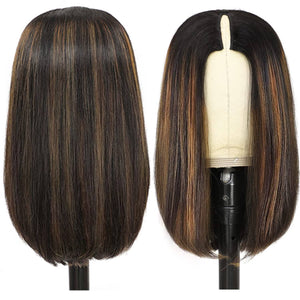 V Part Ombre Color Silky Straight Bob Wig|Labhairs LABHAIRS® 