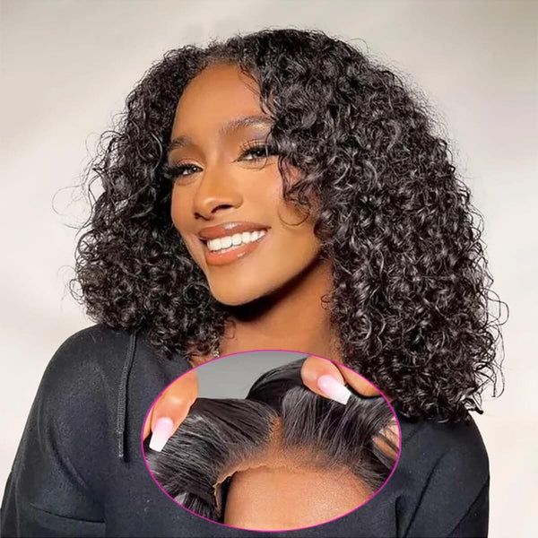 Undetectable 5x5 Glueless Top Swiss HD Lace 200% Density Bouncy Curly Bob Apparel & Accessories > Clothing Accessories > Hair Accessories > Wigs > Lace Front Bob Wig LABHAIRS® 