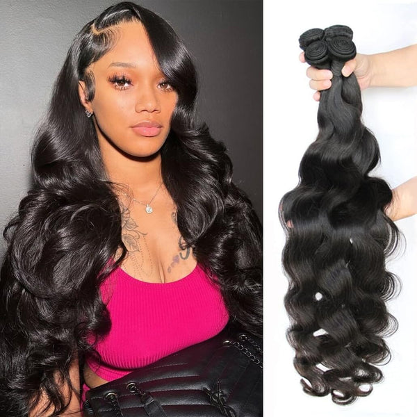 3PCS Brazilian Bundles Deal 100% Virgin Human Hair Apparel & Accessories > Clothing Accessories > Hair Accessories > Wigs > Lace Front Bob Wig LABHAIRS® 