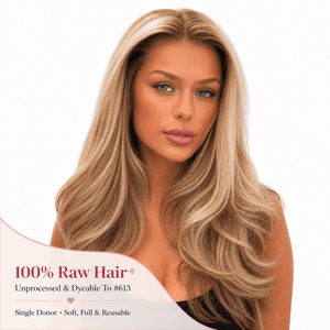 12A Grade Premium Raw Human Hair Ombre Blonde Highlight HD Swiss Lace Wig LABHAIRS® 