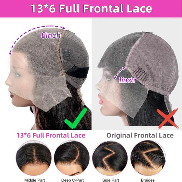 New Shipping In 48Hrs Upgraded Parting Max 13*6 Full Frontal Top HD Lace Wig Apparel & Accessories > Clothing Accessories > Hair Accessories > Wigs > 13x6-lace-front-wig LABHAIRS® 