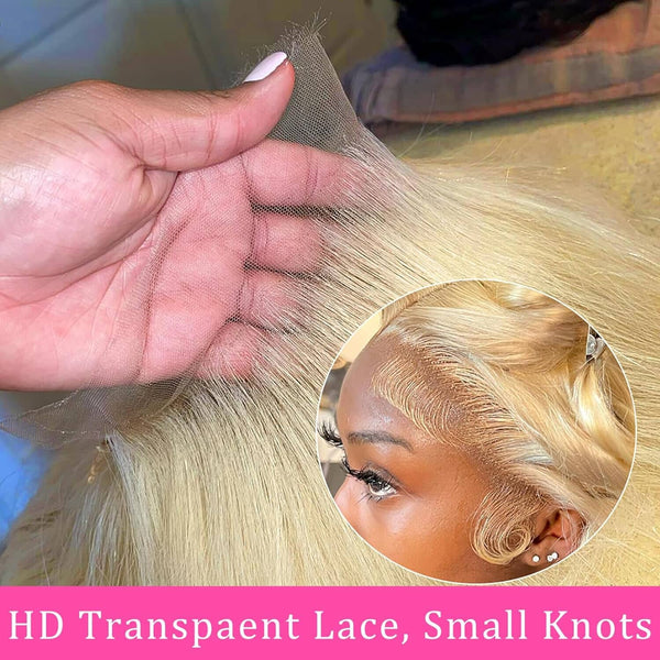 13*4 Top Swiss HD Lace 613 Blonde Full Frontal Wig | Body Wave Apparel & Accessories > Clothing Accessories > Hair Accessories > Wigs > Colorful Wig LABHAIRS® 