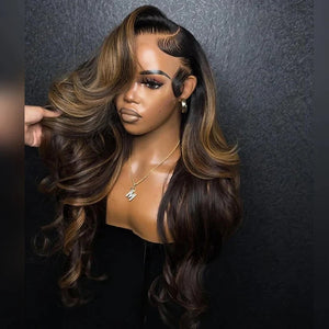 No Glue Needed Ombre 5x5 Top Glueless Closure HD Swiss Lace Wig Apparel & Accessories > Clothing Accessories > Hair Accessories > Wigs > 5x5 Top Swiss HD Lace Closure Wig LABHAIRS® 