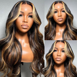 Highlight Honey Blonde 13*4 Full Frontal Raw Hair Top Swiss HD Lace Wig LABHAIRS® 