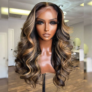 5*5 Top Swiss HD Glueless Lace Ombre Highlight Human Hair Lace Wig Apparel & Accessories > Clothing Accessories > Hair Accessories > Wigs > Colorful Wig LABHAIRS® 