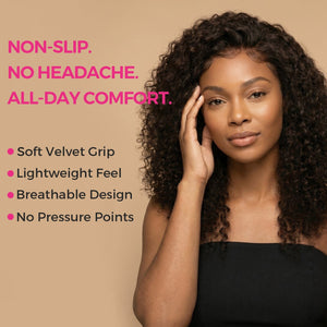 Brown Wig Grip Cap 4*5Inch Lace Parting Max Make Part Freely One Size Fits All Wig LABHAIRS® 