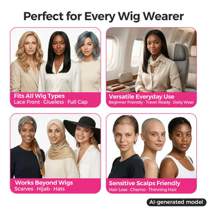 Brown Wig Grip Cap 4*5Inch Lace Parting Max Make Part Freely One Size Fits All Wig LABHAIRS® 