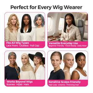 Brown Wig Grip Cap 4*5Inch Lace Parting Max Make Part Freely One Size Fits All Wig LABHAIRS® 