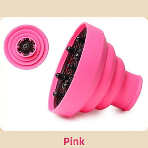 Collapsible Silicone Hair Dryer Diffuser Portable Fit Most Hair Dryers Apparel & Accessories > Clothing Accessories > Hair Accessories > Wig Accessories > Tools & Accessories LABHAIRS® Pink 