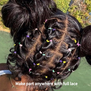 Ombre Color New Curly Baby Hair Kinky Curly Human Hair Lace Wig Apparel & Accessories > Clothing Accessories > Hair Accessories > Wigs > Lace Front Bob Wig LABHAIRS® 