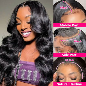 New Shipping In 48Hrs Upgraded Parting Max 13*6 Full Frontal Top HD Lace Wig Apparel & Accessories > Clothing Accessories > Hair Accessories > Wigs > 13x6-lace-front-wig LABHAIRS® 