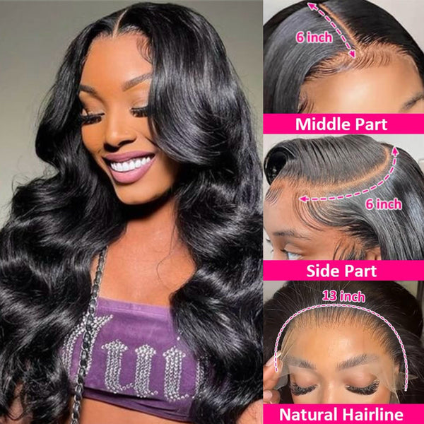 New Shipping In 48Hrs Upgraded Parting Max 13*6 Full Frontal Top HD Lace Wig Apparel & Accessories > Clothing Accessories > Hair Accessories > Wigs > 13x6-lace-front-wig LABHAIRS® 