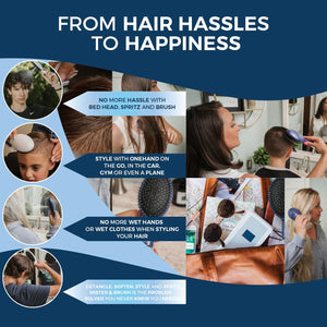 2IN1 Hair Brush For Wet & Dry Hair Styling Portable Convenient Hair Tool Apparel & Accessories > Clothing Accessories > Hair Accessories > Wig Accessories > Tools & Accessories LABHAIRS® 