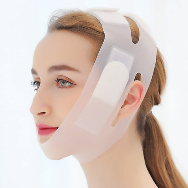 Labhairs Graphene for Face Slimming–Double Chin Reducer&Jawline Lifting Mask–Reusable V-Shaped Face Band Apparel & Accessories > Clothing Accessories > Hair Accessories > Wig Accessories > Tools & Accessories LABHAIRS® Silicone-White 