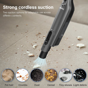WHALL Cordless Handheld Vacuum, with 8500PA Suction, LED Light, Lightweight/Portable LABHAIRS® 