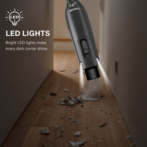 WHALL Cordless Handheld Vacuum, with 8500PA Suction, LED Light, Lightweight/Portable LABHAIRS® 