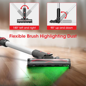 WHALL Lightweight Cordless Vacuum – Upgraded Stick Vacuum for Homes, Pet Hair, Carpets & Hard Floors LABHAIRS® 