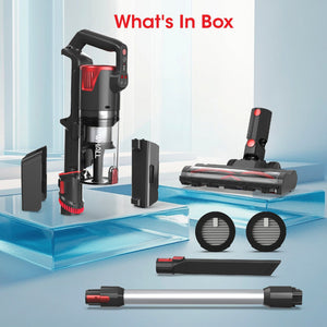 WHALL Lightweight Cordless Vacuum – Upgraded Stick Vacuum for Homes, Pet Hair, Carpets & Hard Floors LABHAIRS® 