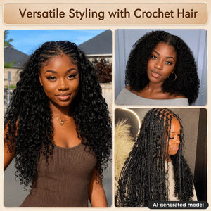 Shipping in 48Hrs Burmese Curly Crochet Human Hair Extensions Apparel & Accessories > Clothing Accessories > Hair Accessories > Wigs > Lace Front Bob Wig LABHAIRS® 