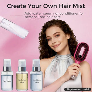 2-in-1 Hair Brush with Built-in Mister Spray Apparel & Accessories > Clothing Accessories > Hair Accessories > Wig Accessories > Tools & Accessories LABHAIRS® 