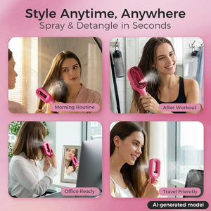 2-in-1 Hair Brush with Built-in Mister Spray Apparel & Accessories > Clothing Accessories > Hair Accessories > Wig Accessories > Tools & Accessories LABHAIRS® 