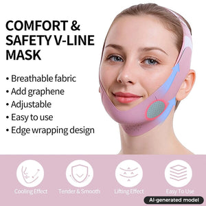 Labhairs Graphene for Face Slimming–Double Chin Reducer&Jawline Lifting Mask–Reusable V-Shaped Face Band Apparel & Accessories > Clothing Accessories > Hair Accessories > Wig Accessories > Tools & Accessories LABHAIRS® 