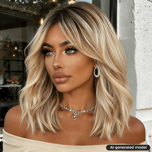 Labhairs Ombre Ash Color Human Hair Loose Curly Bob Apparel & Accessories > Clothing Accessories > Hair Accessories > Wigs > Colorful Wig LABHAIRS® 