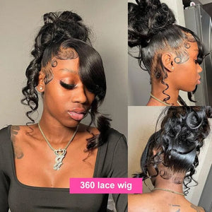 Clean Bleached Knots 360 Top Swiss HD Lace Frontal Wig Free Part | Loose Body Wave Apparel & Accessories > Clothing Accessories > Hair Accessories > Wigs > 360 Lace Wigs LABHAIRS® 