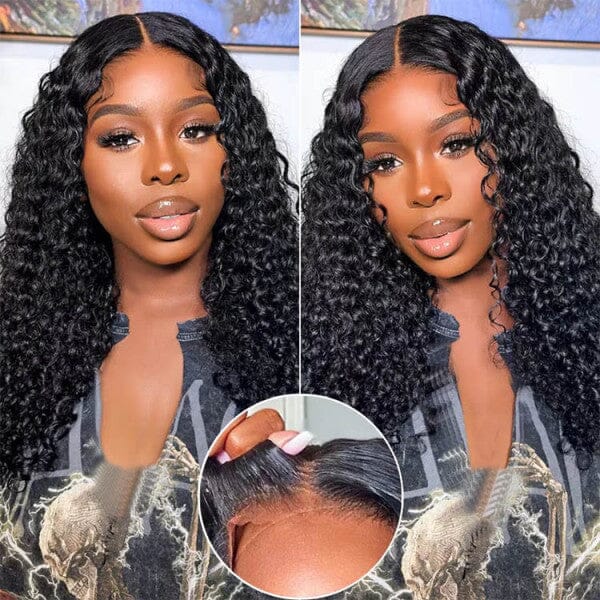 Bouncy Curly 5x5 Glueless Undetectable Top HD Swiss Lace Apparel & Accessories > Clothing Accessories > Hair Accessories > Wigs > 5x5 Top Swiss HD Lace Closure Wig LABHAIRS® 