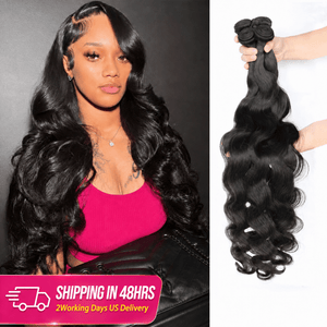 3PCS Brazilian Bundles Deal 100% Virgin Human Hair Apparel & Accessories > Clothing Accessories > Hair Accessories > Wigs > Lace Front Bob Wig LABHAIRS® 