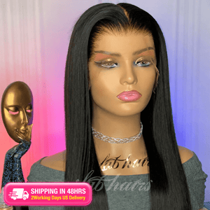 Shipping In 48Hrs Full Frontal Undetectable Top Swiss HD Lace Silky Straight Wig Apparel & Accessories > Clothing Accessories > Hair Accessories > Wigs > 13x6-lace-front-wig LABHAIRS® 