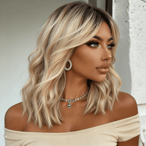 Labhairs Ombre Ash Color Human Hair Loose Curly Bob Apparel & Accessories > Clothing Accessories > Hair Accessories > Wigs > Colorful Wig LABHAIRS® 