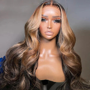 5x5 Top Glueless HD Swiss Lace Ombre Layered Straight Raw Hair Wig Apparel & Accessories > Clothing Accessories > Hair Accessories > Wigs > 5x5 Top Swiss HD Lace Closure Wig LABHAIRS® 