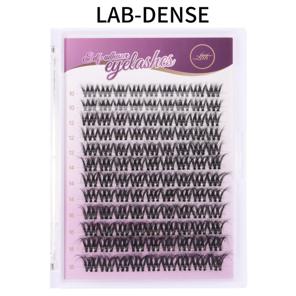 Lab Self-Adhesive No Glue Needed Kit DIY Lash Eyelashes LABHAIRS® LAB-Dense 