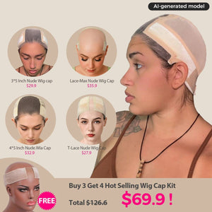 Labhairs Buy 4 Get 5 Wig Grip Cap For Keeping Wigs In Place Transparent Lace Kit LABHAIRS® 