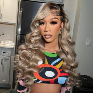 New Ombre Color 360 Top Swiss HD Lace Frontal Wig|Loose Body Wave Apparel & Accessories > Clothing Accessories > Hair Accessories > Wigs > 13x6-lace-front-wig LABHAIRS® 