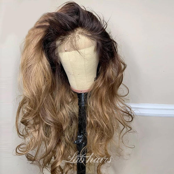 Ombre Honey Blonde Human Hair Wig Pre Plucked Hairline Lace Wig|Loose Body Wave Apparel & Accessories > Clothing Accessories > Hair Accessories > Wigs > 13x6-lace-front-wig LABHAIRS? 