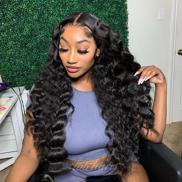 Undetectable Invisible Lace Wig Full Frontal Top Swiss HD Lace Wig | Deep Wave Apparel & Accessories > Clothing Accessories > Hair Accessories > Wigs > 13x6-lace-front-wig LABHAIRS? 