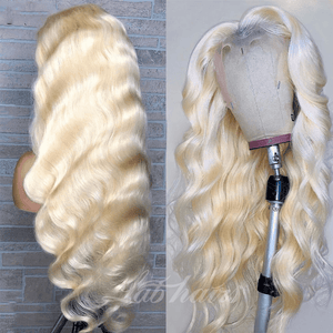 13*4 Top Swiss HD Lace 613 Blonde Full Frontal Wig | Body Wave Apparel & Accessories > Clothing Accessories > Hair Accessories > Wigs > Colorful Wig LABHAIRS® 