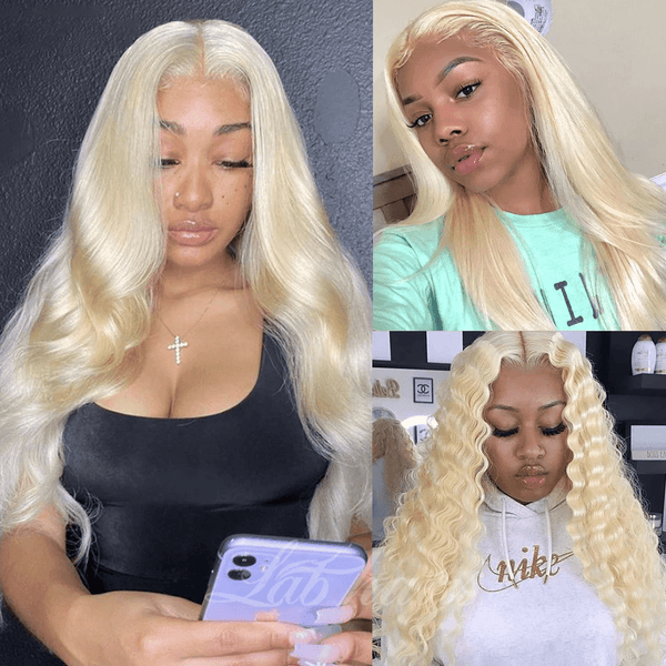 13*4 Top Swiss HD Lace 613 Blonde Full Frontal Wig | Body Wave Apparel & Accessories > Clothing Accessories > Hair Accessories > Wigs > Colorful Wig LABHAIRS® 
