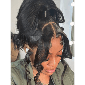 Clean Bleached Knots 360 Top Swiss HD Lace Frontal Wig Free Part Human Hair Wig | Body Wave Labhairs Apparel & Accessories > Clothing Accessories > Hair Accessories > Wigs > 360 Lace Wigs LABHAIRS® 