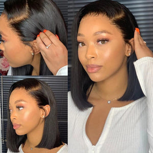 Undetectable Invisible Lace 200% Glueless Bob 13X6 HD Frontal Lace Wig | REAL HD LACE Apparel & Accessories > Clothing Accessories > Hair Accessories > Wigs > 13x6-lace-front-wig LABHAIRS® 