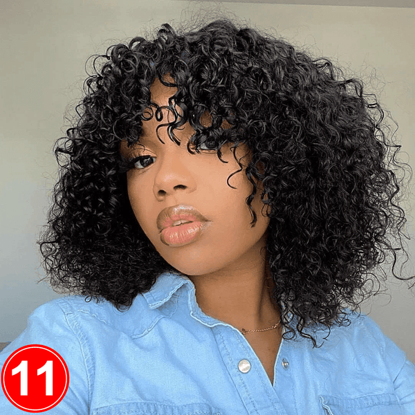 Afro Kinky Curly | Black | 3s Install | 180% Density | No Glue Needed Apparel & Accessories > Clothing Accessories > Hair Accessories > Wigs > Lace Front Bob Wig LABHAIRS® 