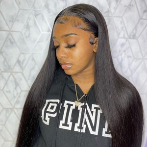 Undetectable Invisible 13x4 Full Frontal Lace Wig Top Swiss HD Straight Lace Wig Apparel & Accessories > Clothing Accessories > Hair Accessories > Wigs > 13x6-lace-front-wig LABHAIRS® 