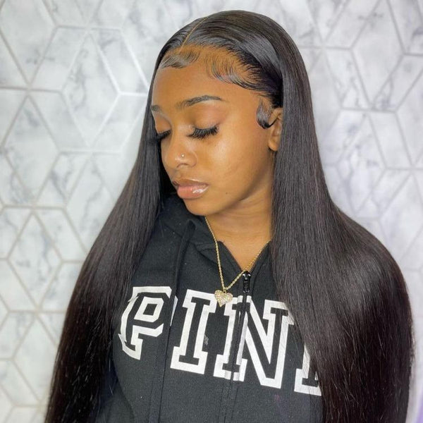 Undetectable Invisible Lace Wig Full Frontal Top Swiss HD Lace Wig | Straight Apparel & Accessories > Clothing Accessories > Hair Accessories > Wigs > 13x6-lace-front-wig LABHAIRS? 